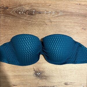 Shade & Shore Deep Teal Bandeau Bikini Top